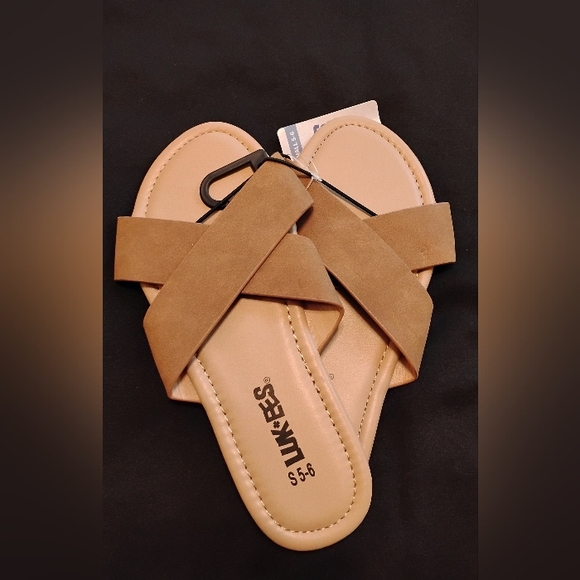 Brown Flat Sandals Minimalist Tan - Picture 6 of 6